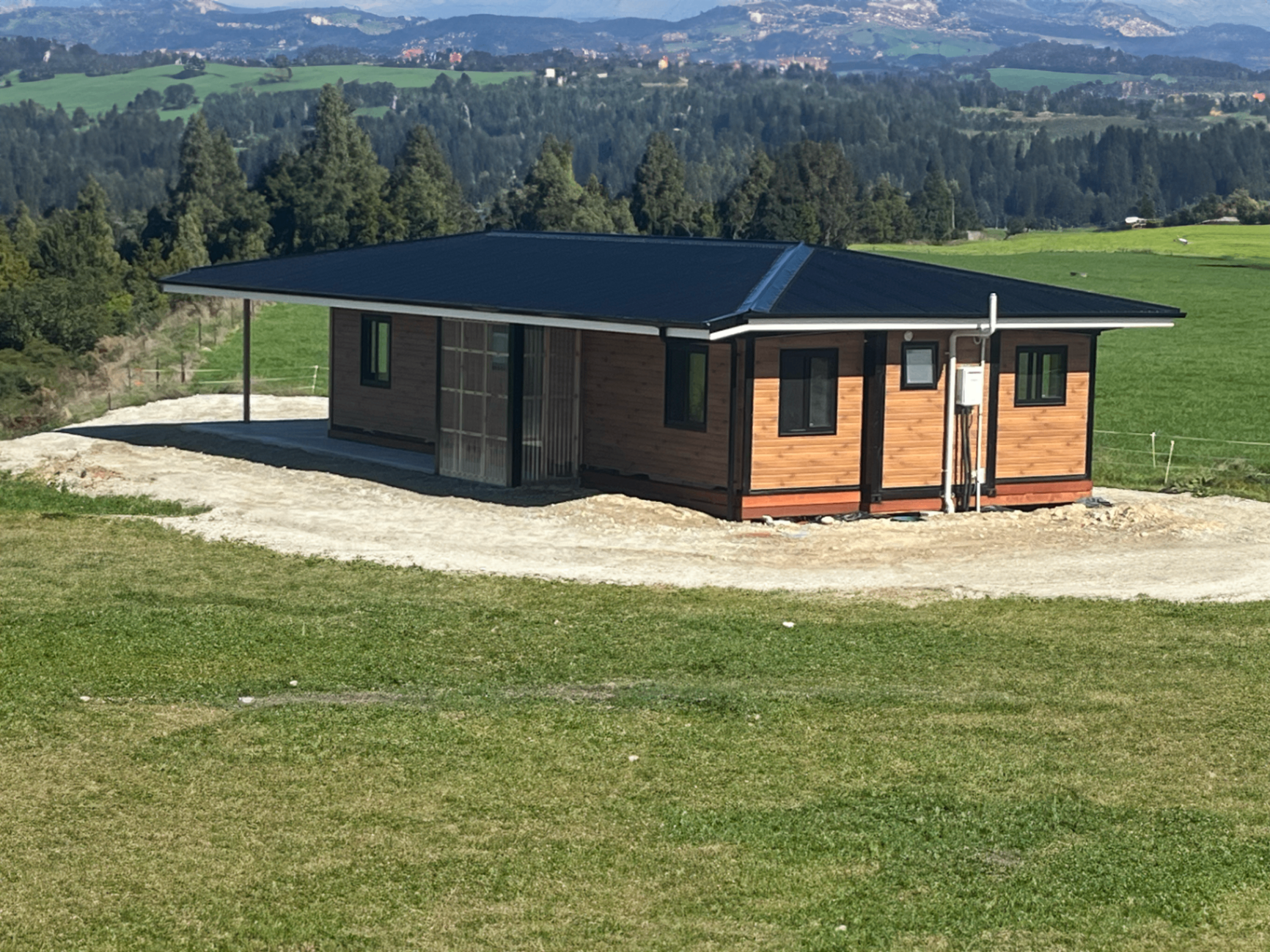 40ft Expander® on hilltop with pitched roof