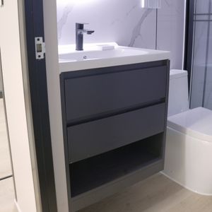 Wall Hung Vanity with Storage