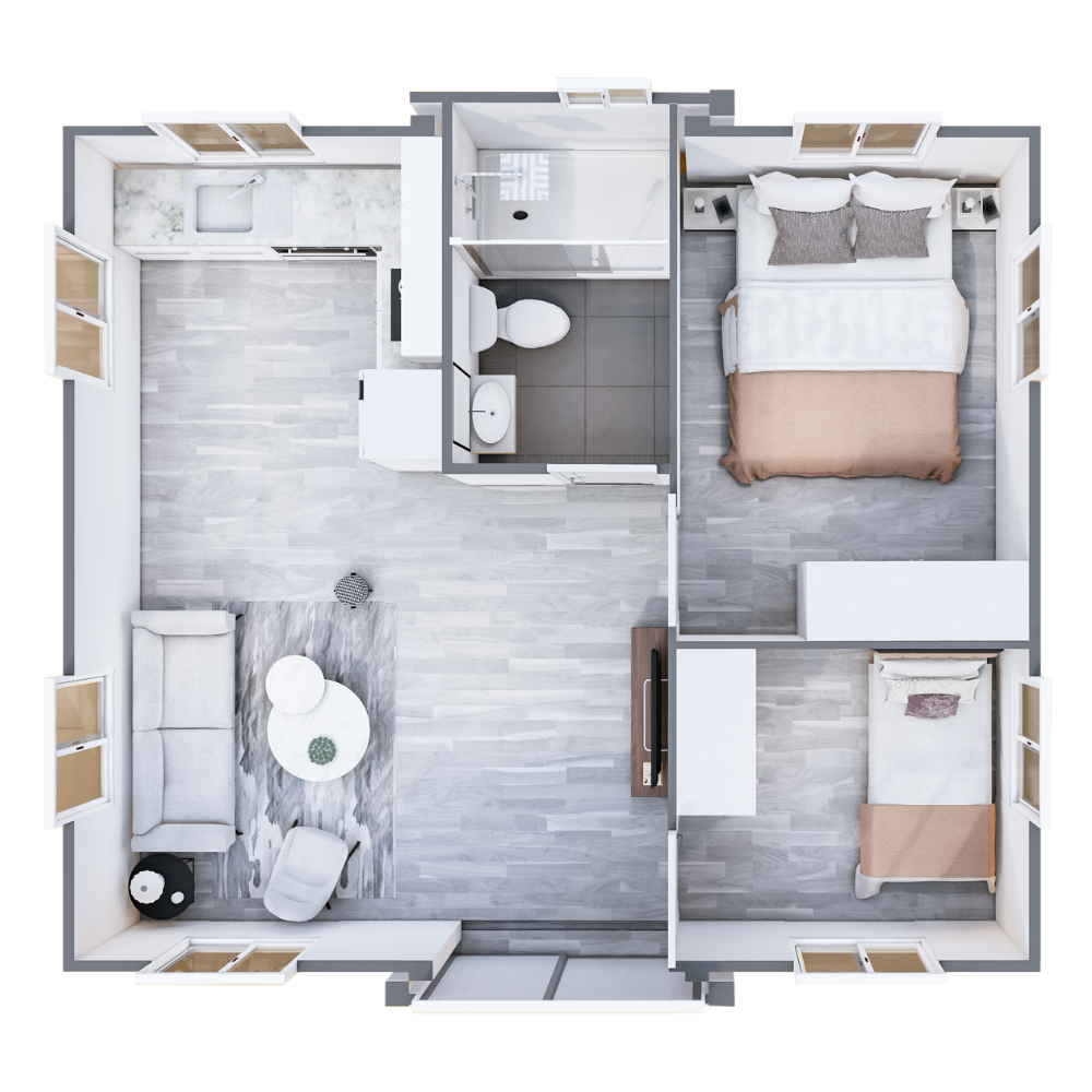 20ft Expander – 2 Bed